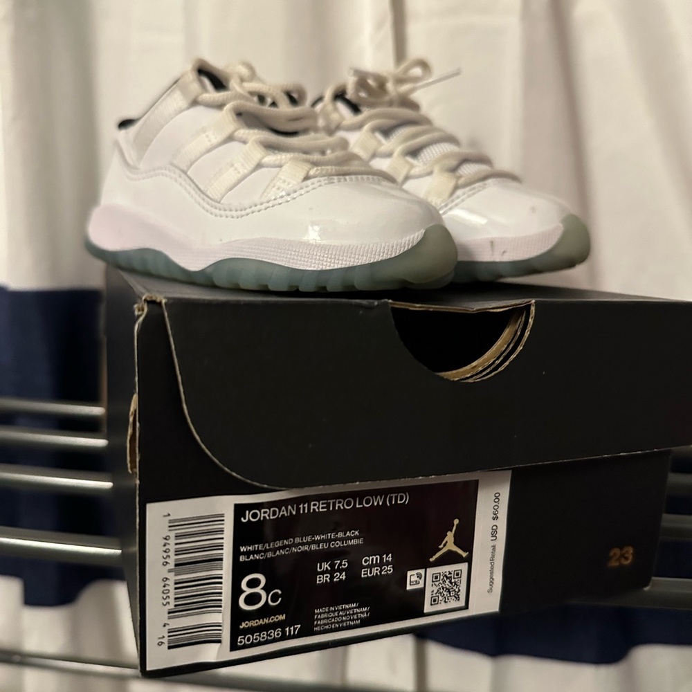 Jordan 11 Retro Low Kids Shoes - White
